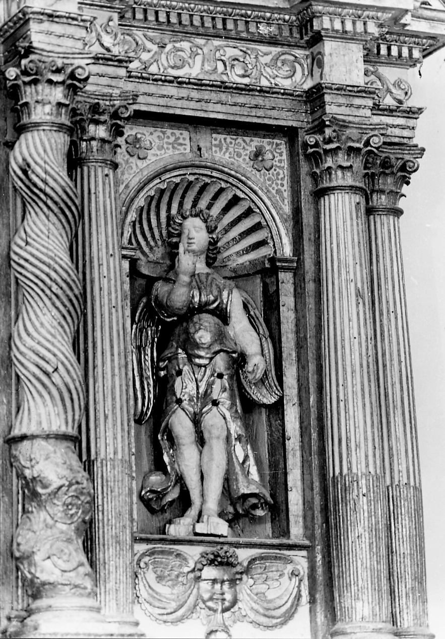 angelo annunciante (statua, opera isolata) - bottega abruzzese (sec. XVIII)
