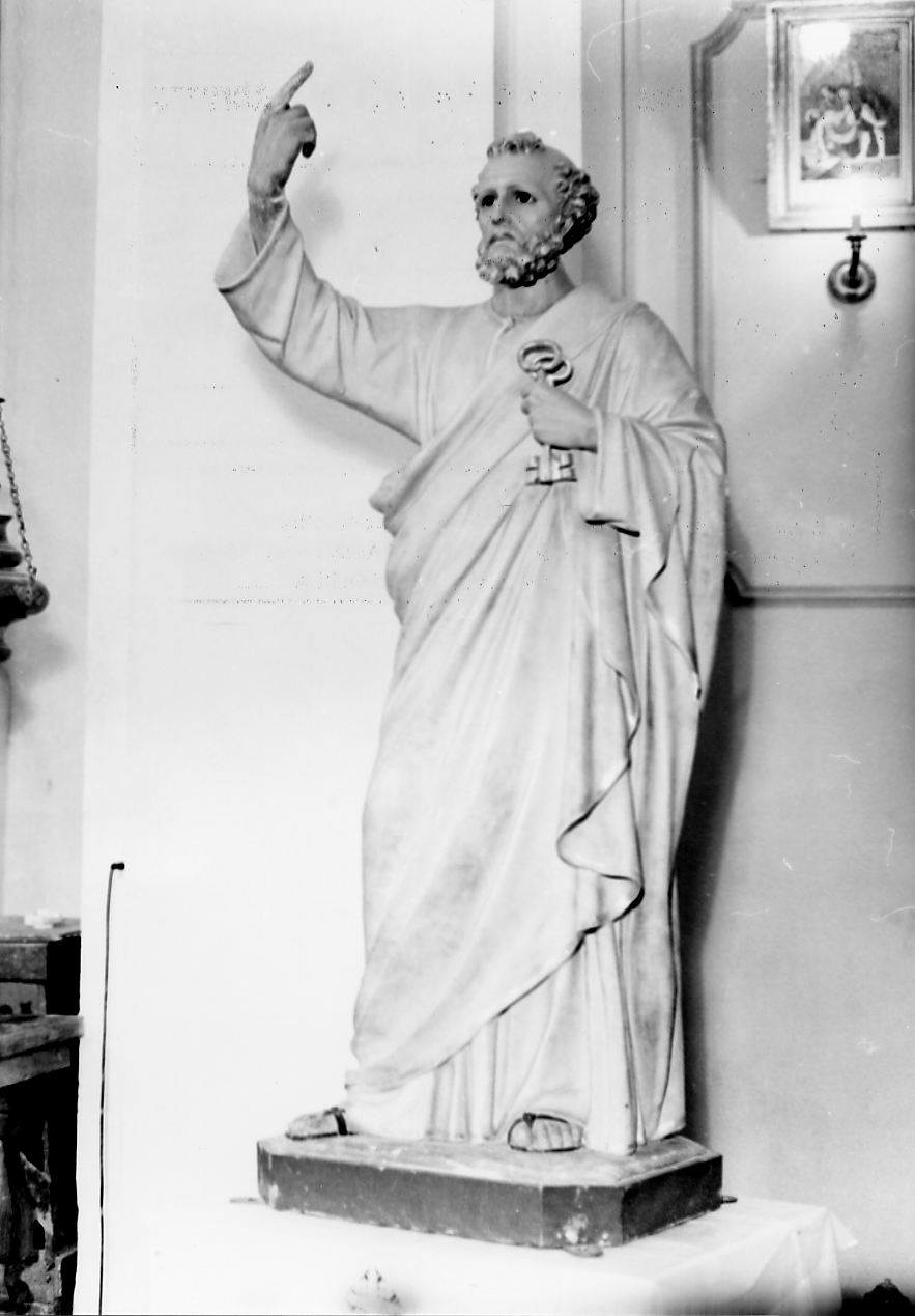 San Pietro (statua, opera isolata) - bottega abruzzese (prima metà sec. XX)
