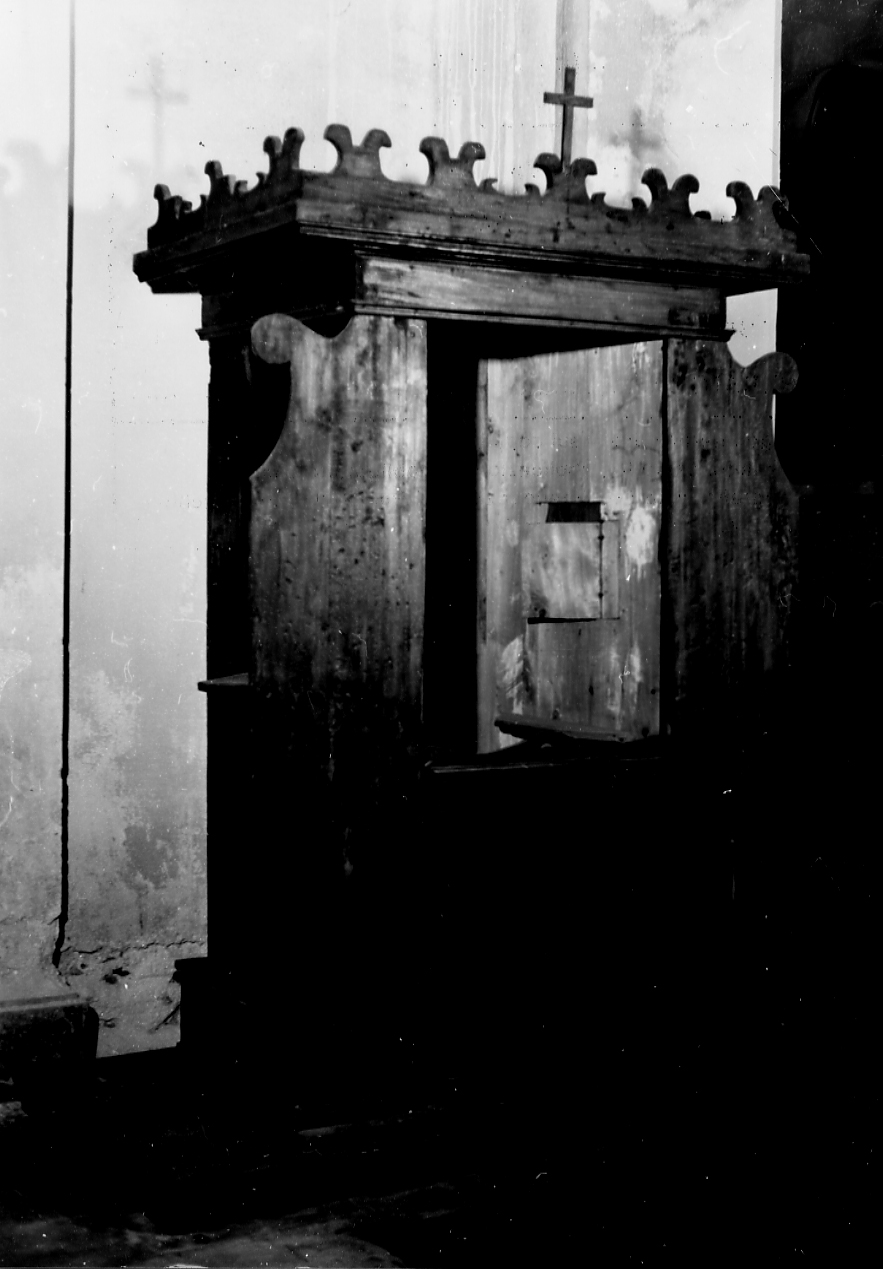 confessionale, opera isolata - bottega abruzzese (fine/inizio secc. XVIII/ XIX)