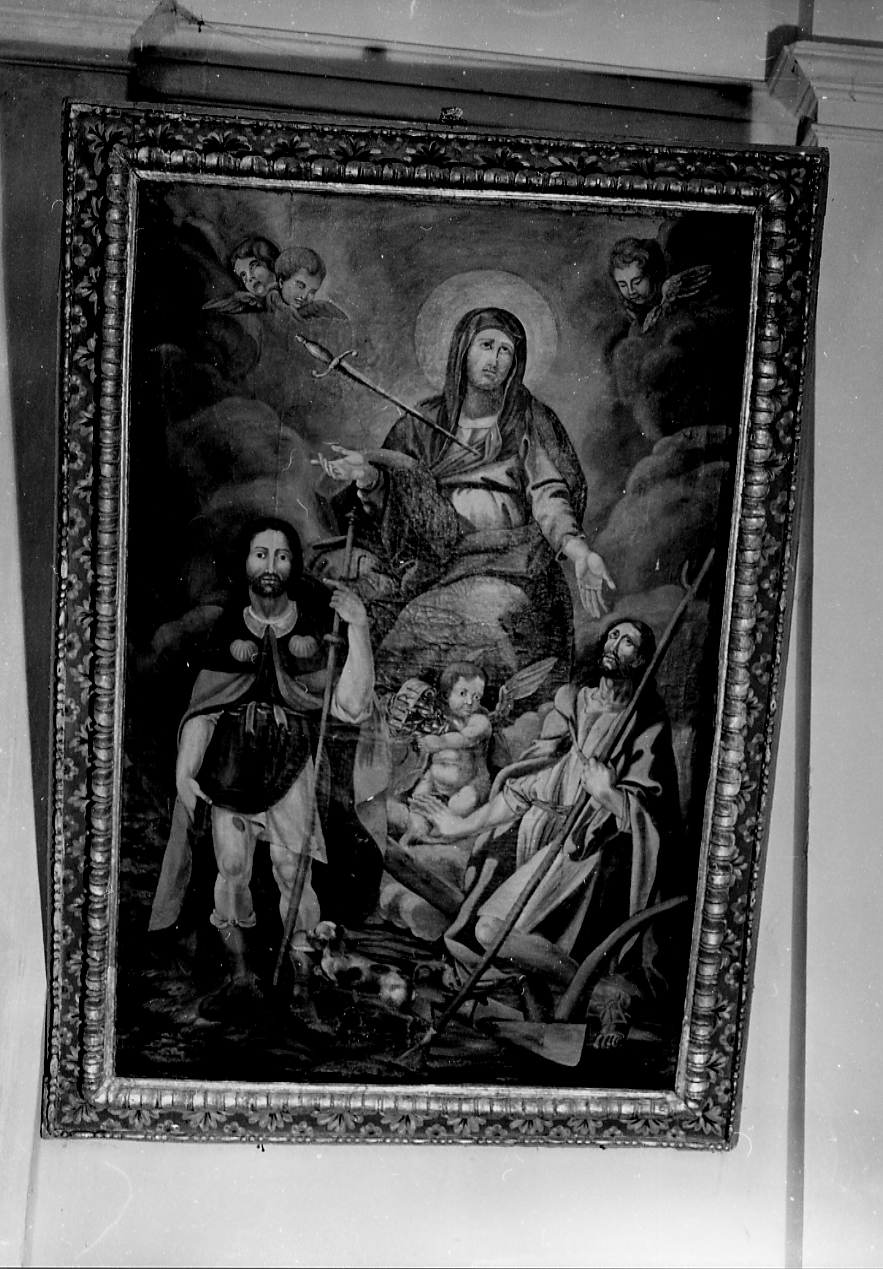 Madonna Addolorata con San Rocco e Sant'Isidoro, Madonna Addolorata con San Rocco e Sant'Isidoro (dipinto, opera isolata) - ambito abruzzese (fine/inizio secc. XVIII/ XIX)