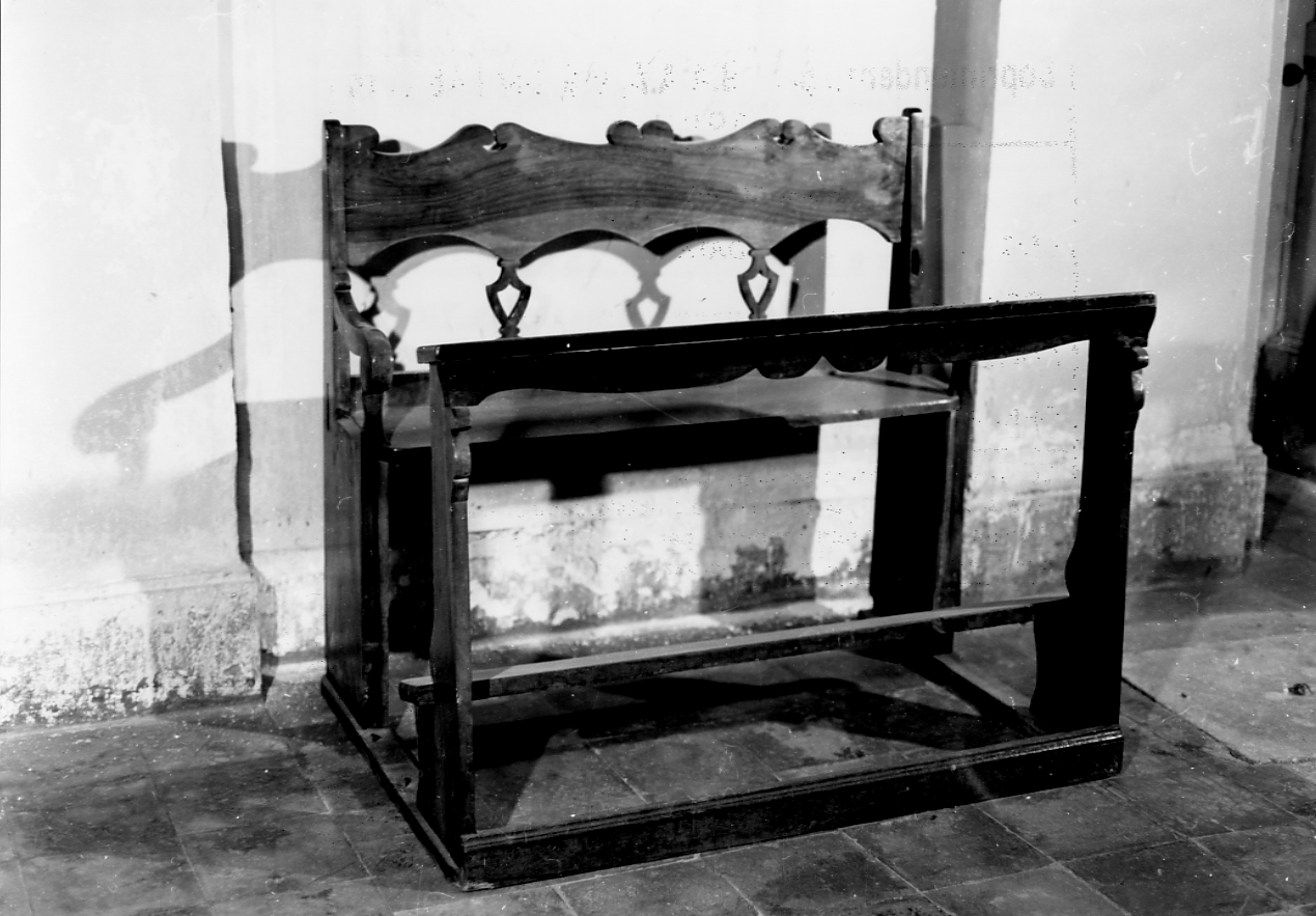 panca, opera isolata - bottega abruzzese (fine/inizio secc. XIX/ XX)