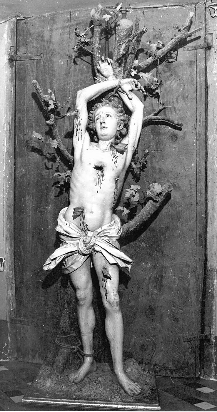 San Sebastiano martire (statua, opera isolata) - ambito Italia centrale (sec. XIX)