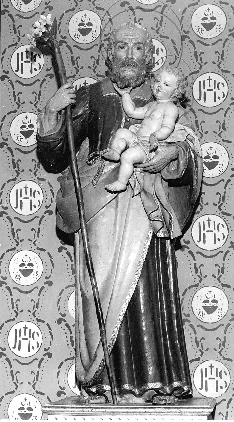 San Giuseppe con Bambino (statua, opera isolata) di Falcucci Gabriele (sec. XIX)