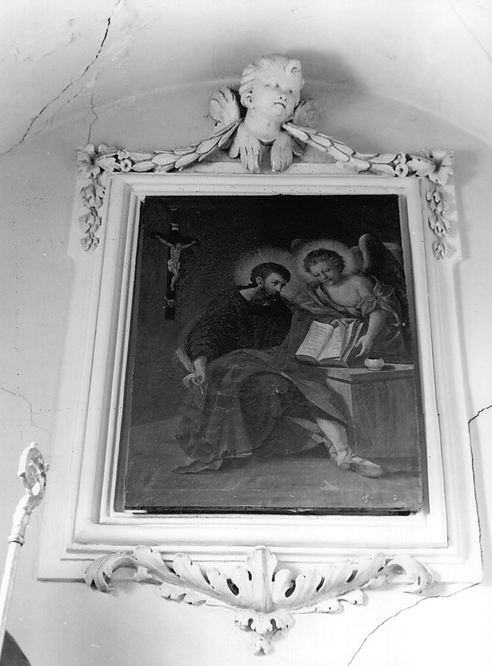 San Matteo e l'angelo (dipinto, opera isolata) - ambito Italia centrale (sec. XIX)