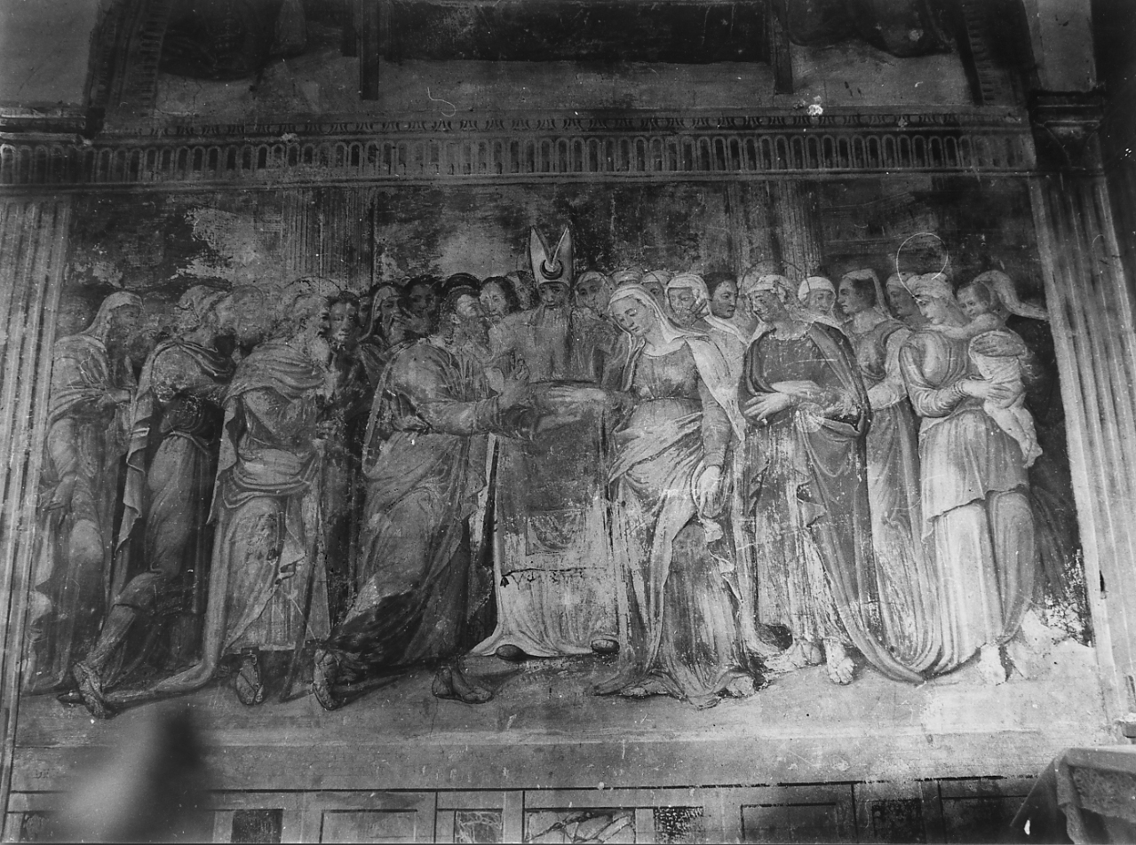 Sposalizio di Maria Vergine (dipinto) di Zoppare Paolo (sec. XVI)