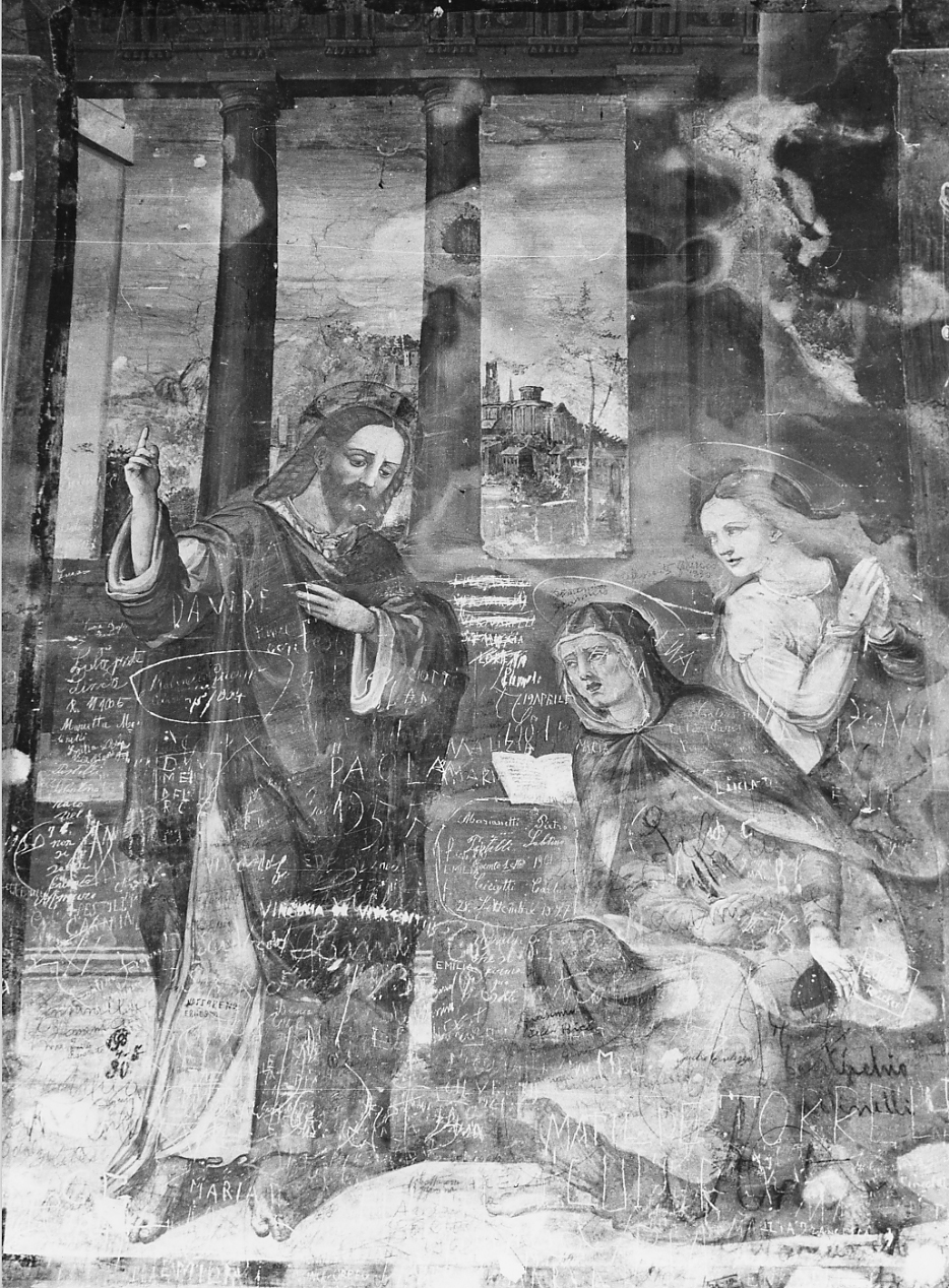 Commiato di Cristo della Madonna (dipinto) - ambito Italia centrale (sec. XVI)