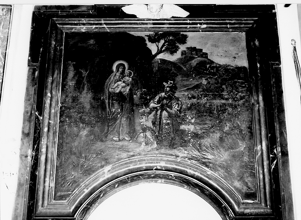 ritrovamento della statua (dipinto) di Migarella Fabrizio (sec. XVII)