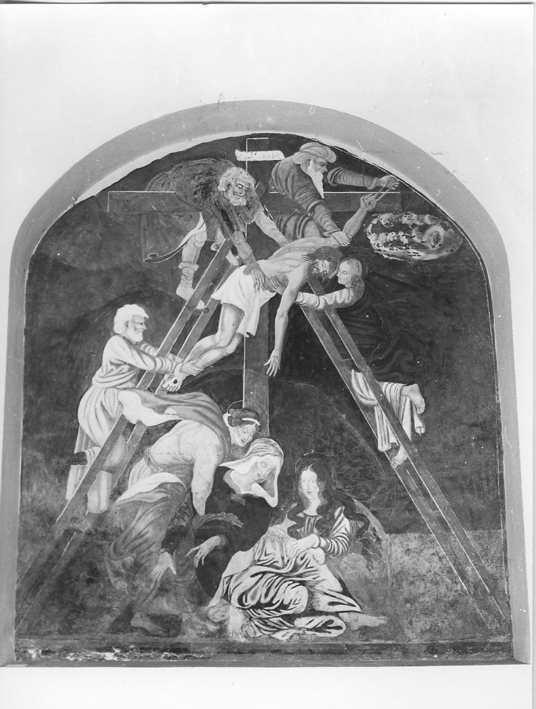 deposizione di Cristo dalla croce (dipinto) - ambito abruzzese (sec. XVII)
