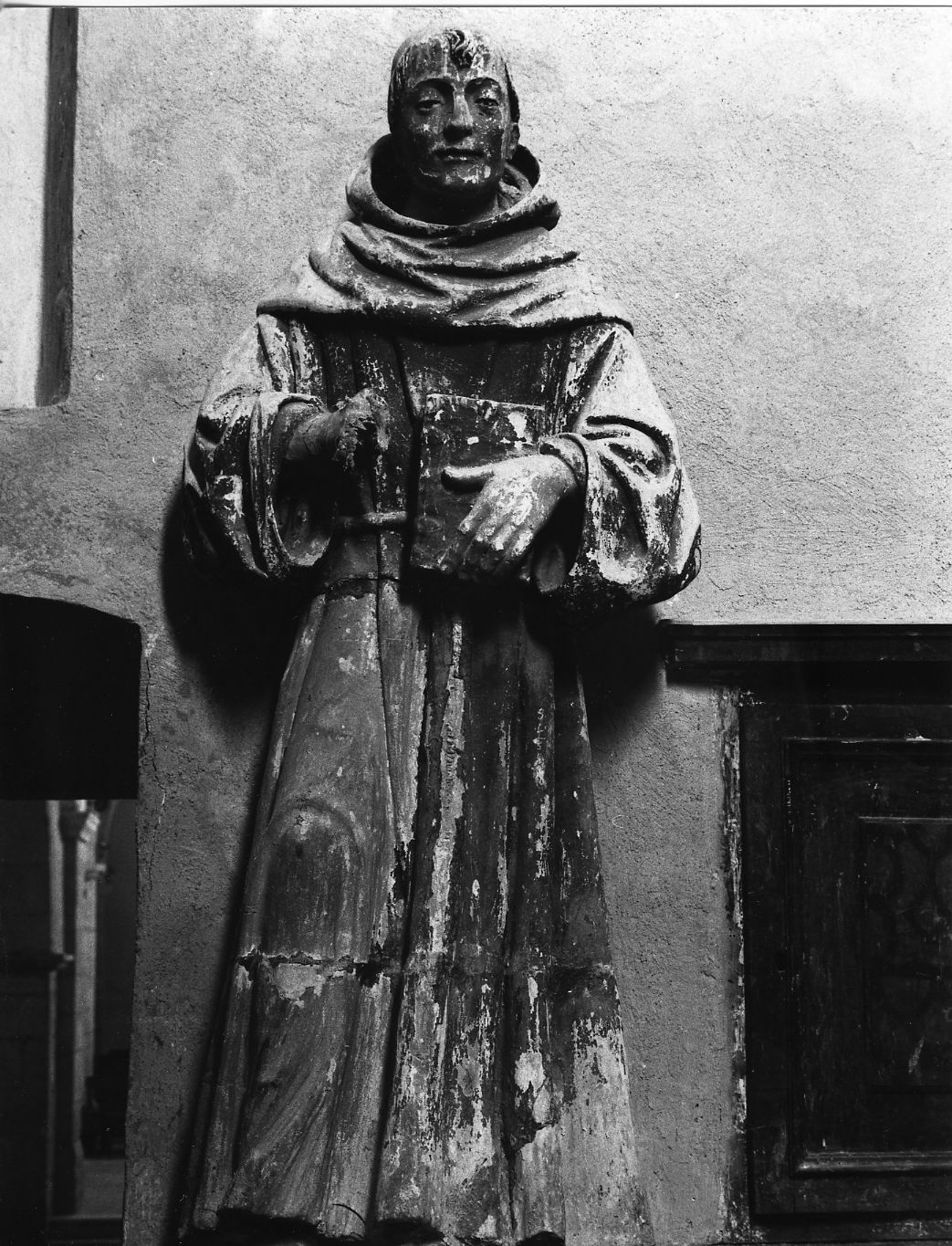 Santo monaco (statua) - ambito abruzzese (sec. XVII)