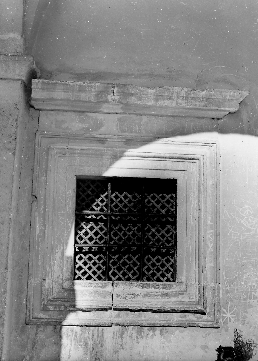 mostra di finestra - ambito Italia centrale (fine sec. XVII)