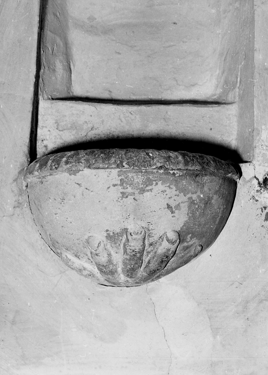 acquasantiera da parete - ambito Italia centrale (sec. XIX)