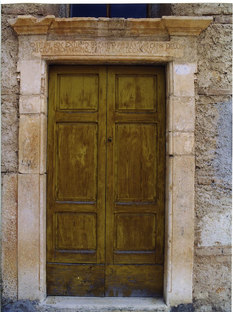 mostra di portale - ambito Italia centrale (sec. XVIII)