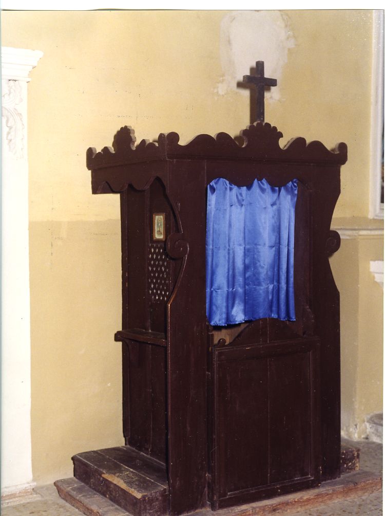 confessionale - ambito Italia centrale (sec. XIX)