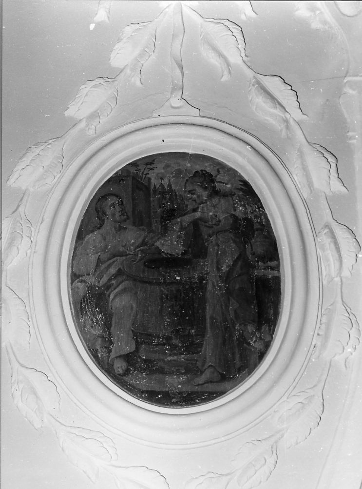 Cristo e la samaritana al pozzo (dipinto) - ambito Italia centrale (sec. XIX)