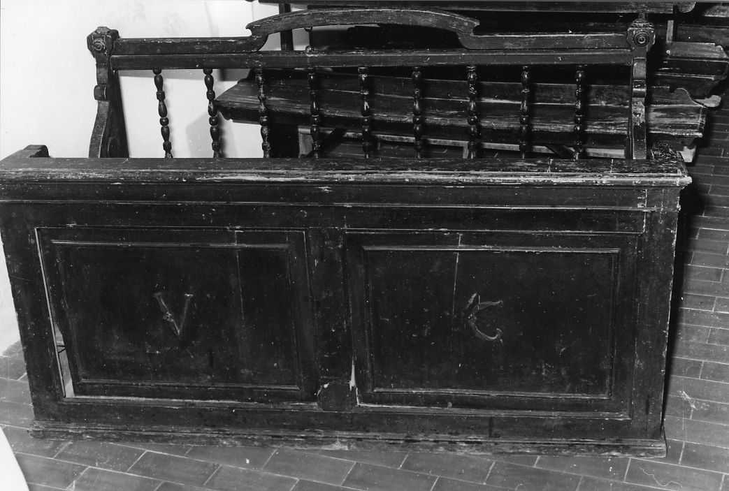 banco da chiesa - ambito Italia centrale (sec. XIX)