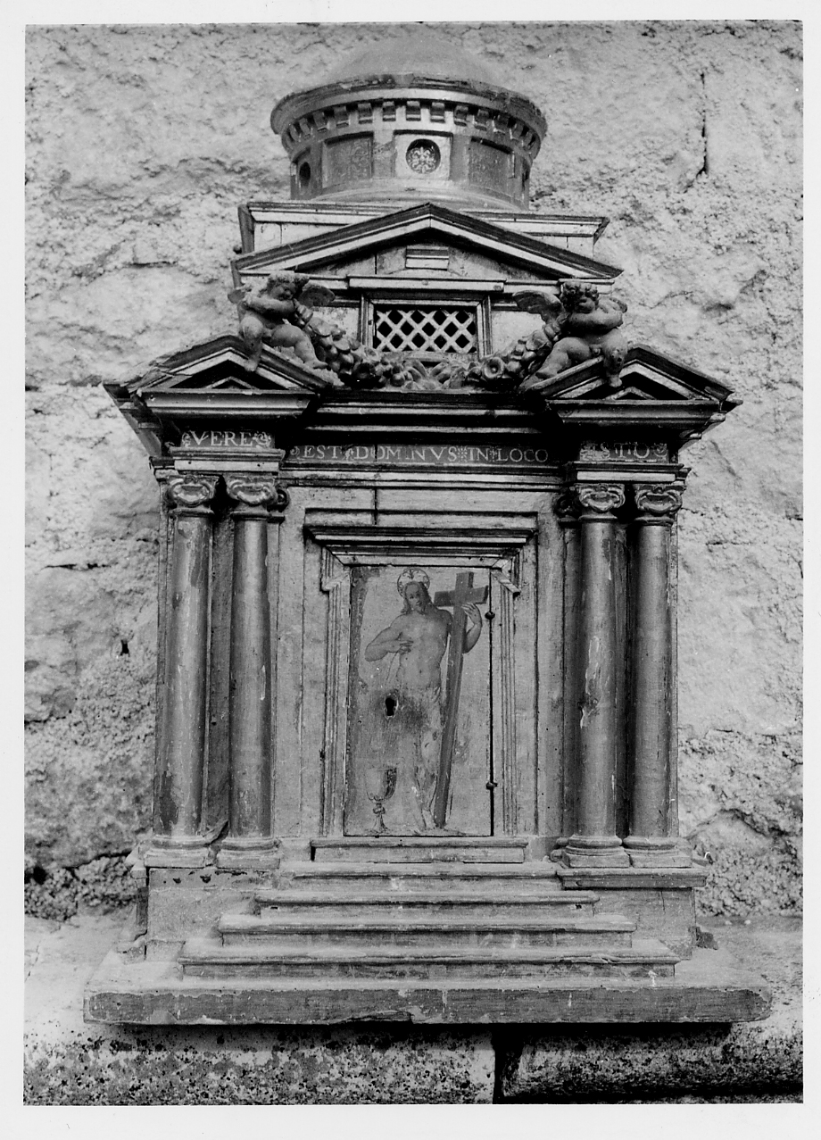 tabernacolo, opera isolata - manifattura abruzzese (sec. XVI)