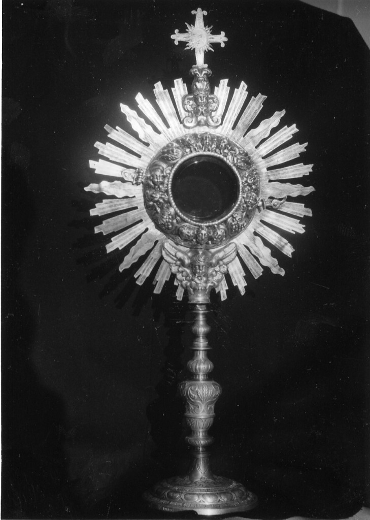 ostensorio, opera isolata - ambito abruzzese (fine sec. XVIII)