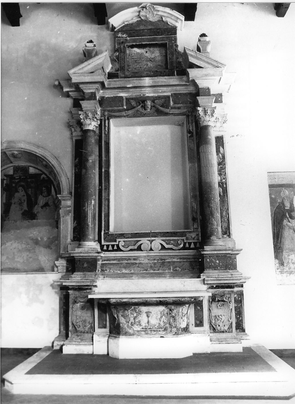 altare - ambito Italia centrale (fine/inizio secc. XVI/ XVII)