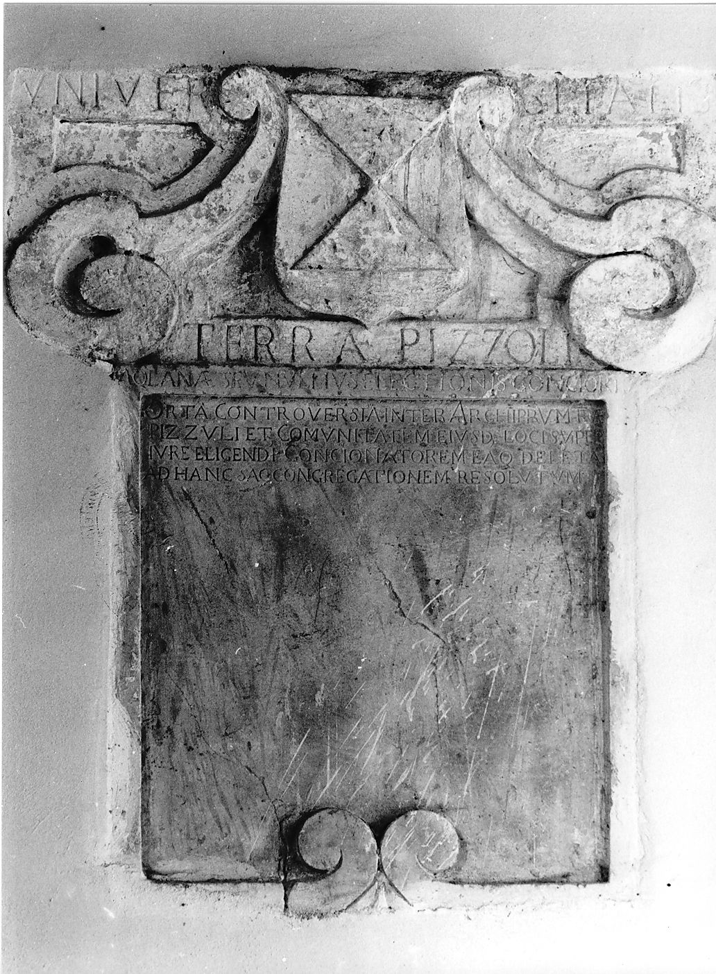 lastra - ambito Italia centrale (sec. XVI)