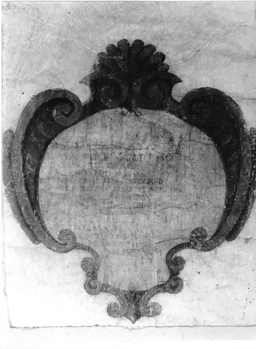 stemma con cartiglio (dipinto) - ambito Italia centrale (sec. XVII)