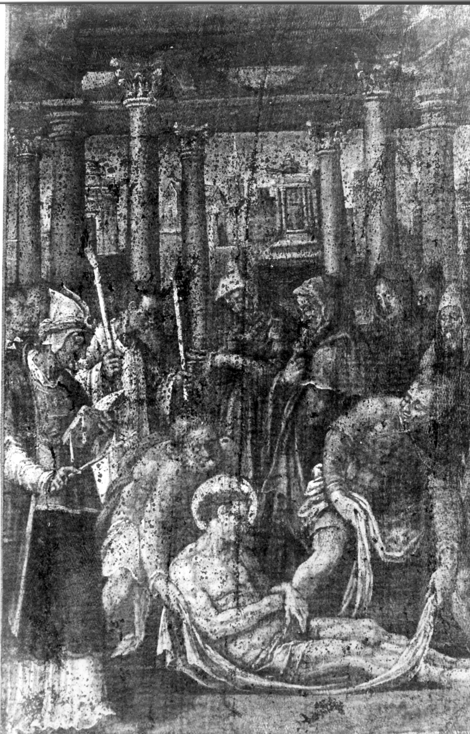 episodio della vita di Santo Stefano (dipinto) - ambito Italia centrale (sec. XVII)