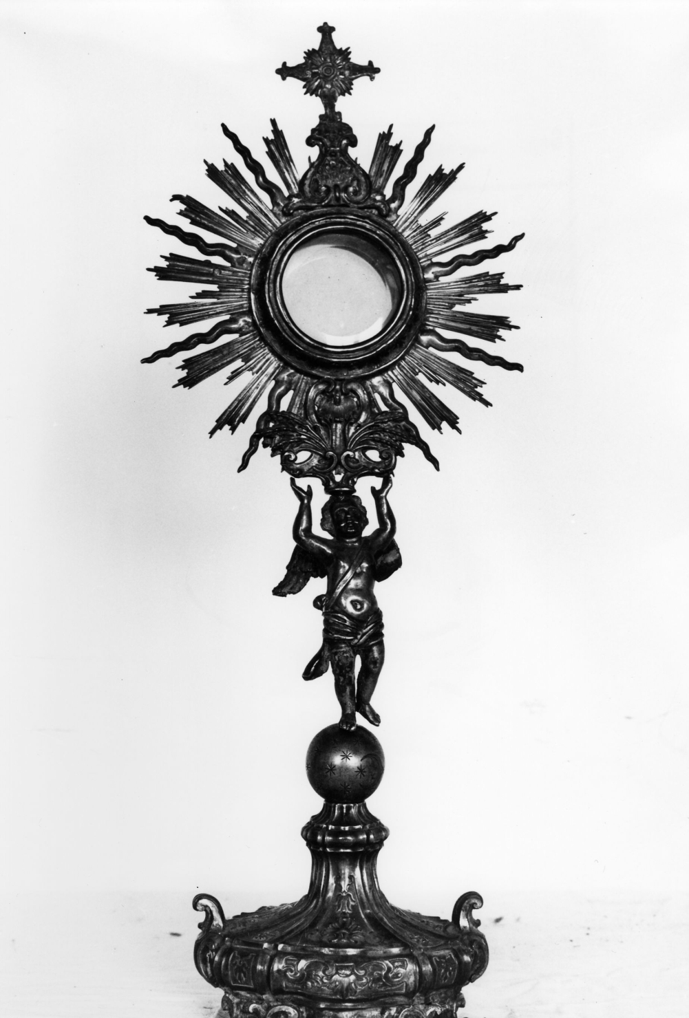 ostensorio - a raggiera - ambito Italia centrale (sec. XVIII)