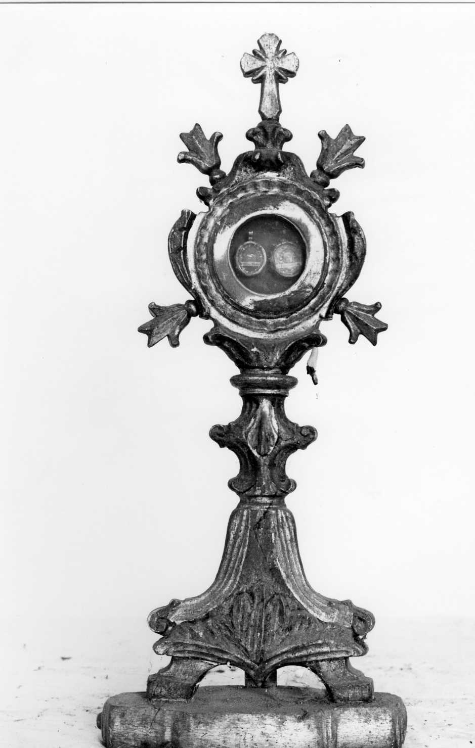 reliquiario-ostensorio - ambito Italia centrale (sec. XVIII)