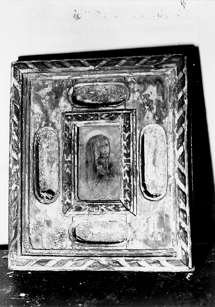 reliquiario - a tabella - ambito Italia centrale (sec. XVI)