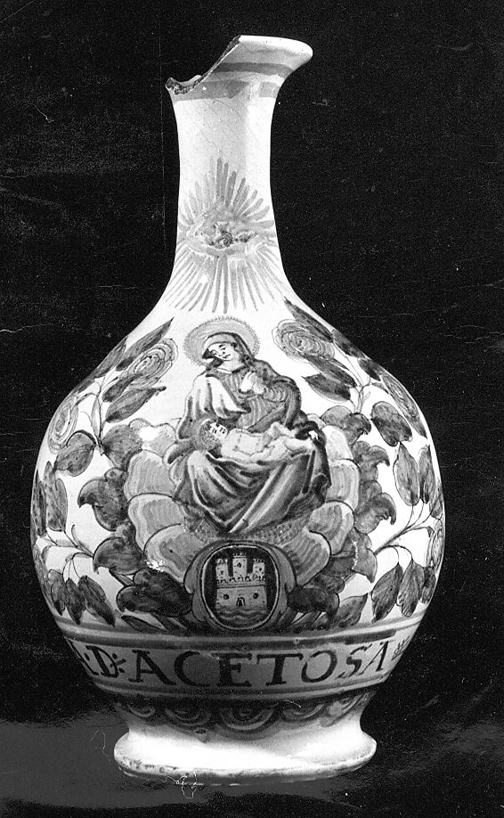 Madonna con Bambino (bottiglia) - manifattura Italia centrale (primo quarto sec. XVIII)