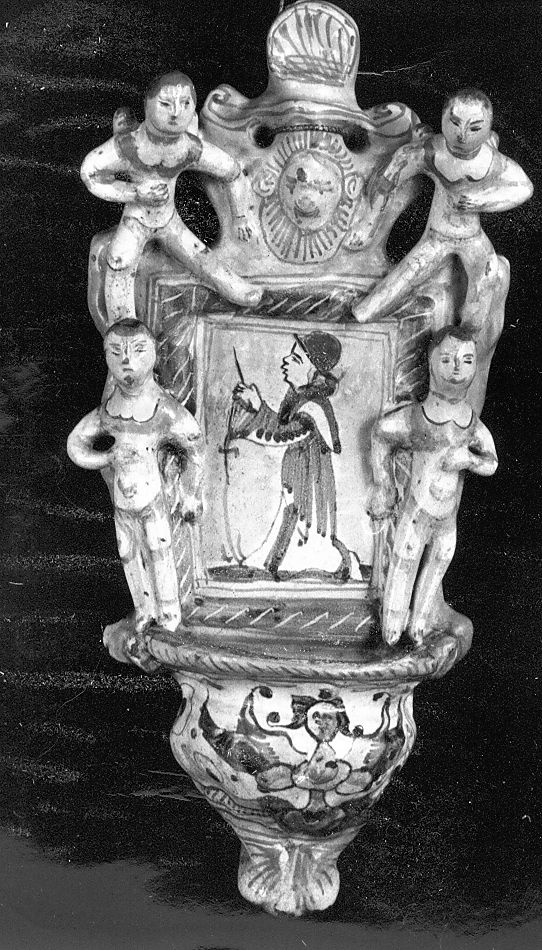 eremita (acquasantiera da parete) - manifattura Italia centrale (fine sec. XVII)