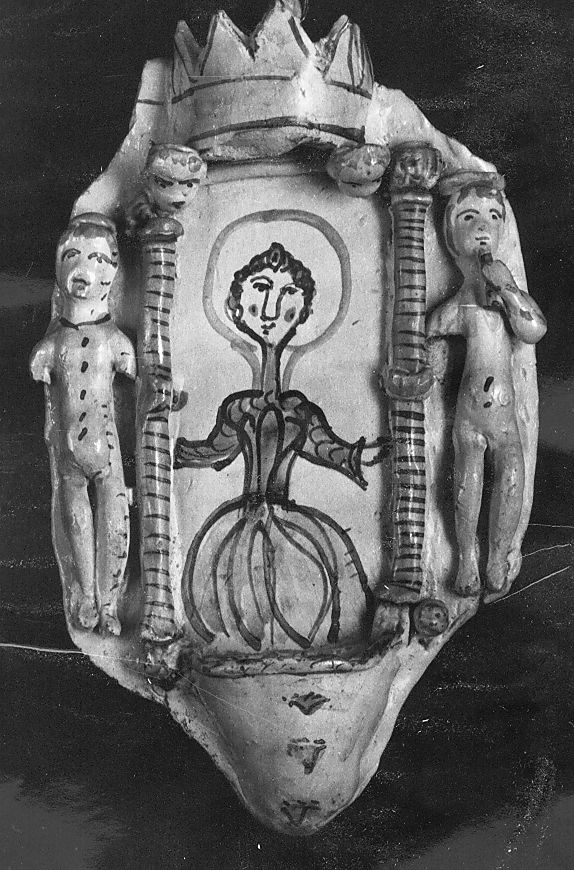 Santa (acquasantiera da parete) - manifattura Italia centrale (ultimo quarto sec. XVII)