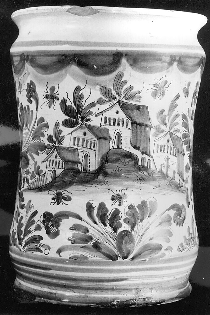 paesaggio (vaso) - manifattura Italia centrale (primo quarto sec. XVIII)