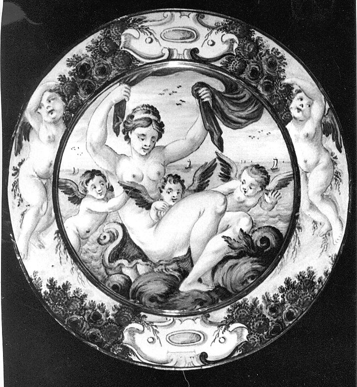 Venere (piattello) di Grue Liborio (attribuito) (sec. XVIII)