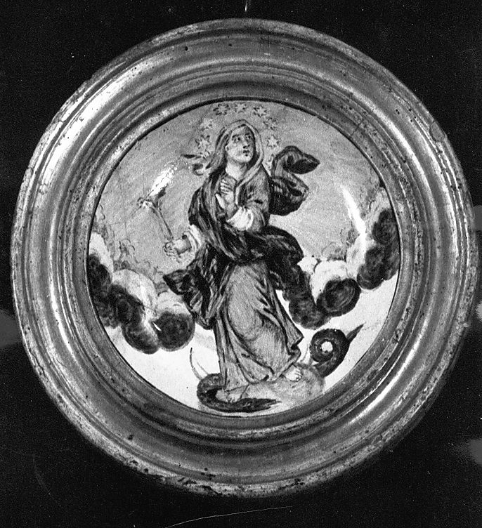 Immacolata Concezione (piattello) - manifattura Italia centrale (sec. XVIII)