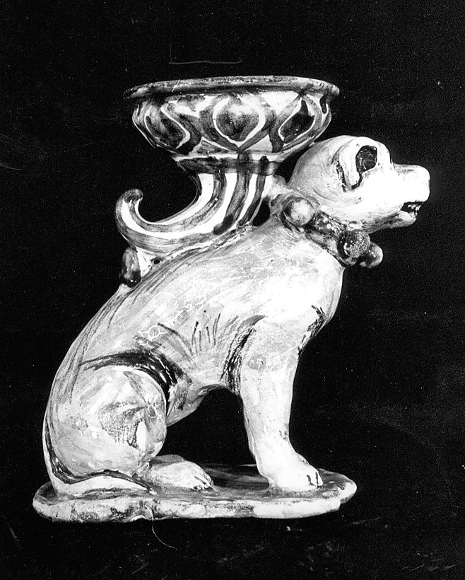 cane con cornucopia (saliera) - manifattura Italia centrale (sec. XVIII)