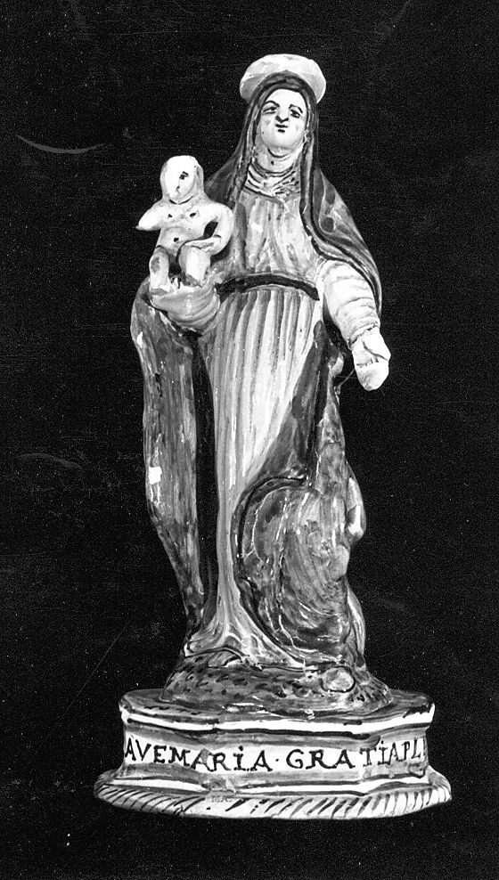 Madonna con Bambino (statuetta devozionale) - manifattura Italia centrale (sec. XVII)