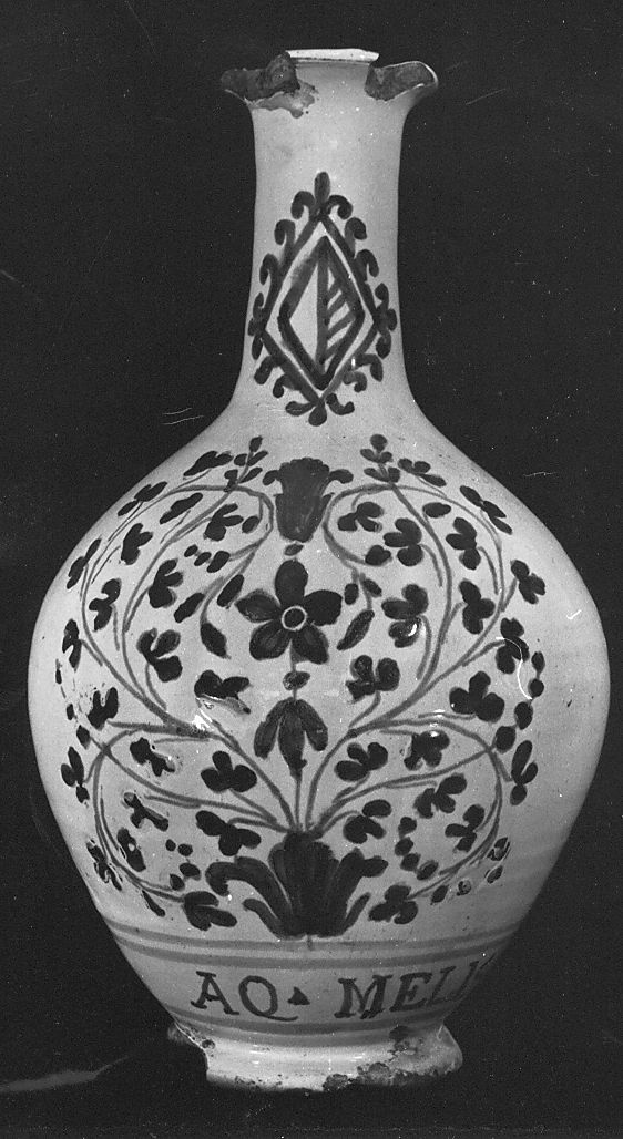 motivi decorativi vegetali (bottiglia) - manifattura Italia centrale (sec. XVIII)