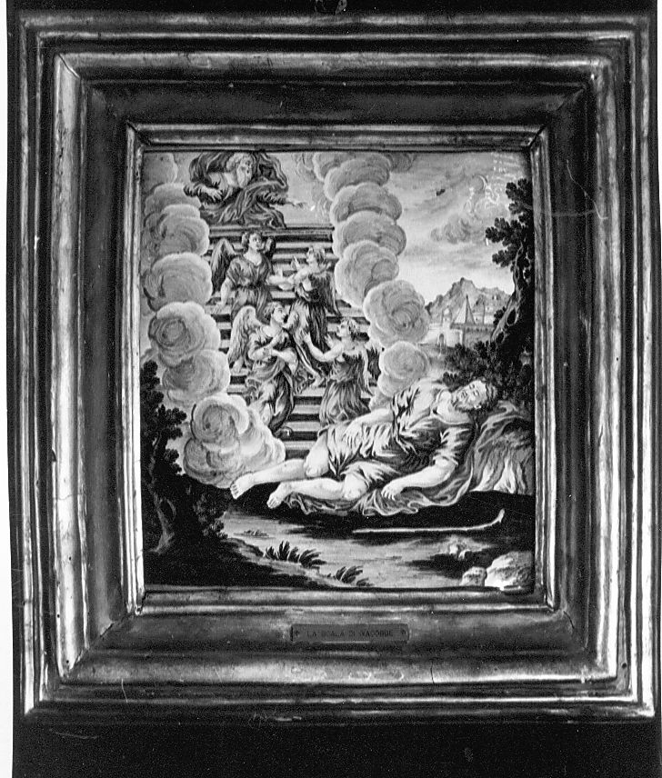 scala di Giacobbe (mattonella) di Gentili Berardino il Giovane (attribuito) (sec. XVIII)
