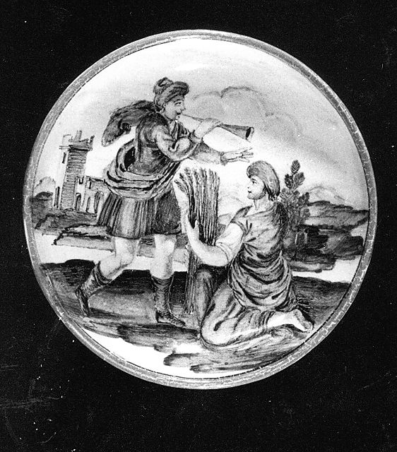 scena di vita campestre (coppetta) - manifattura Italia centrale (sec. XVIII)