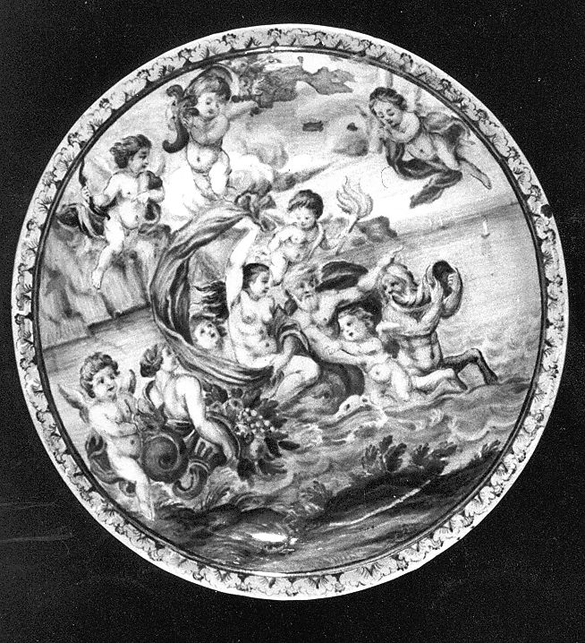 piatto da parata di Grue Francesco Antonio Saverio (scuola) (sec. XVIII)