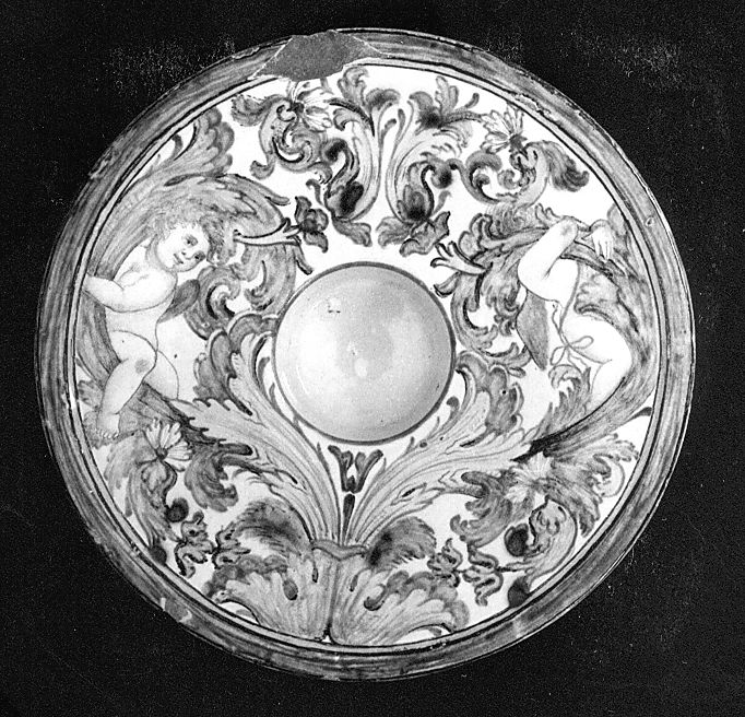 motivi decorativi floreali (portachicchera) - manifattura Italia centrale (sec. XVIII)