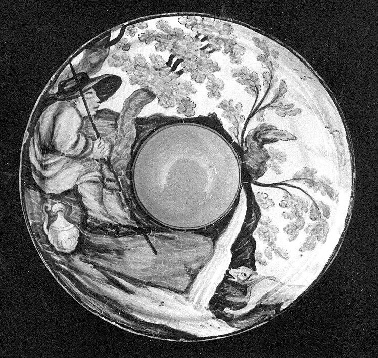 paesaggio (portachicchera) - manifattura Italia centrale (sec. XVIII)