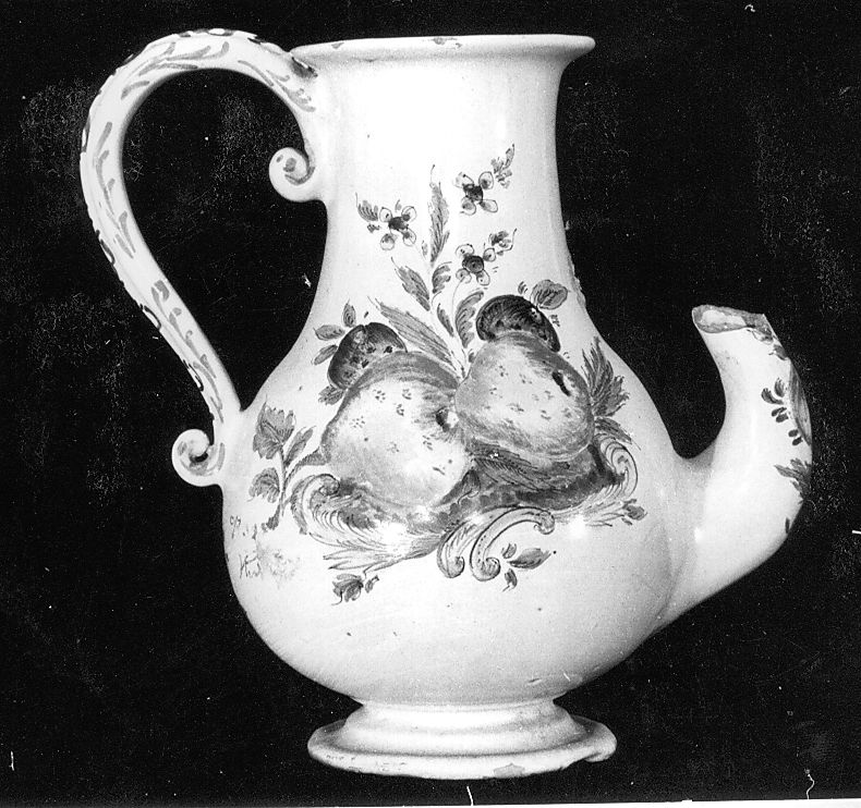 motivi decorativi floreali (bricco) - manifattura Italia centrale (fine sec. XVIII)