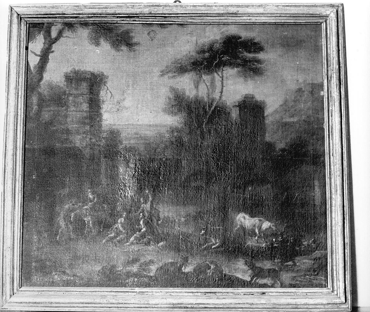 paesaggio con rovine (dipinto) di Viso Nicola (prima metà sec. XVIII)