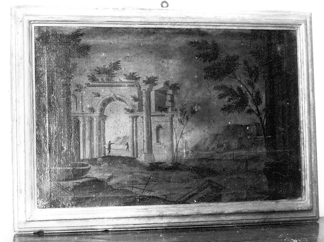 paesaggio con rovine (dipinto) di Luciani Ascanio (maniera) (seconda metà sec. XVII)