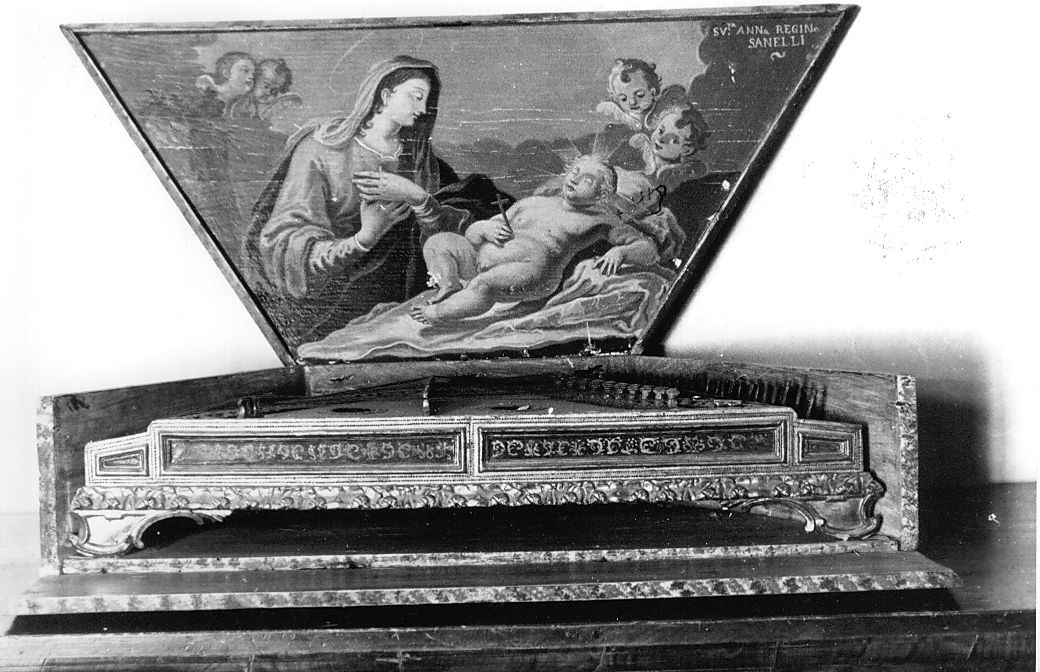 motivi decorativi floreali (anta d'organo) - ambito veneto (fine sec. XVII)