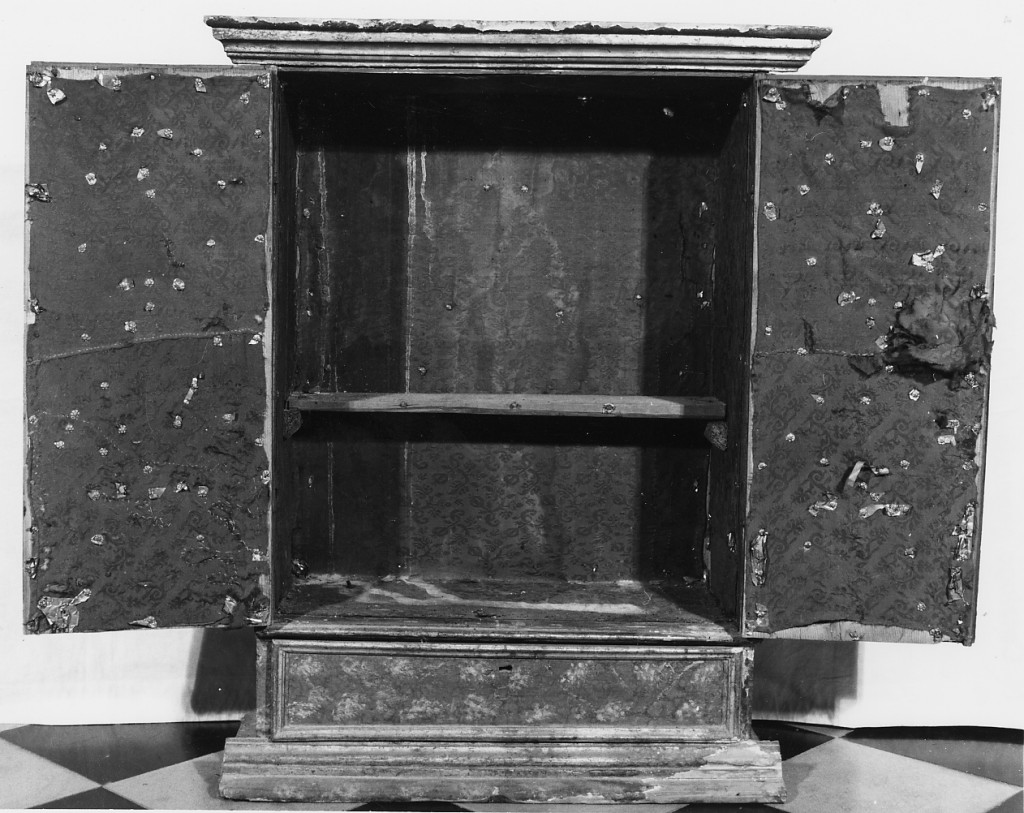 tessuto, elemento d'insieme - manifattura italiana (primo quarto sec. XVII)