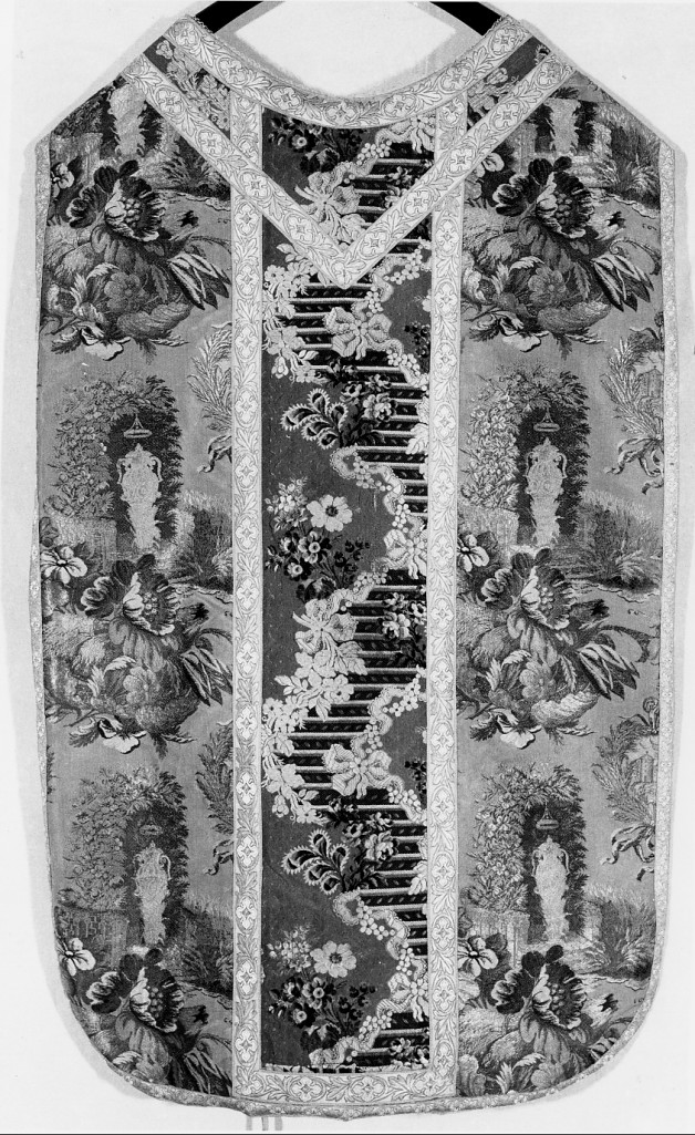paramento liturgico, insieme - manifattura italiana, manifattura francese (sec. XVIII)