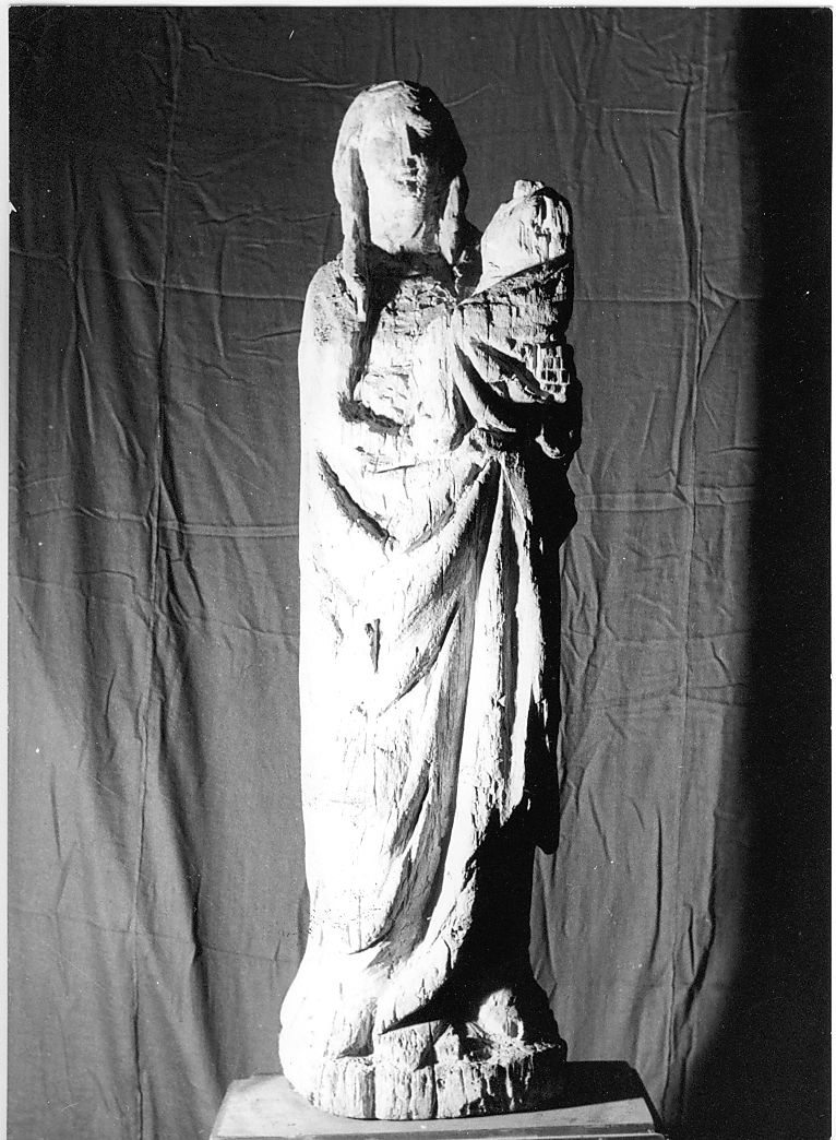 Madonna con Bambino (gruppo scultoreo) di Nicola da Guardiagrele (scuola) (prima metà sec. XV)