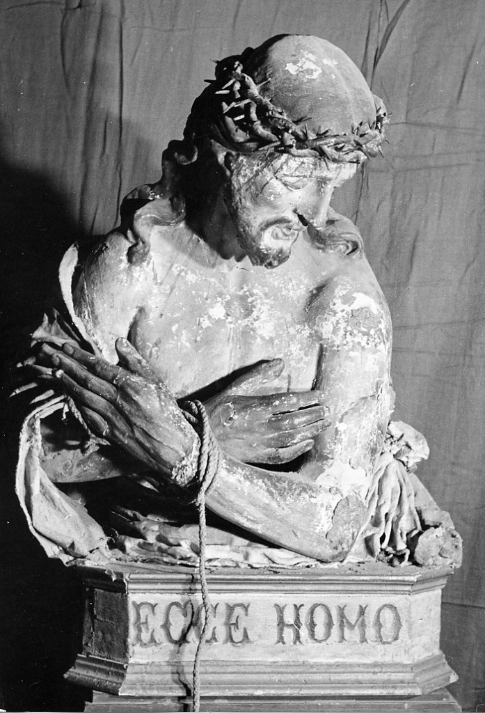 Ecce Homo (busto) di Giovanni da Nola (maniera) (sec. XVI)
